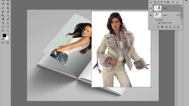 Уроки фотошопа. Как добавить фотографии на страницы журнала.