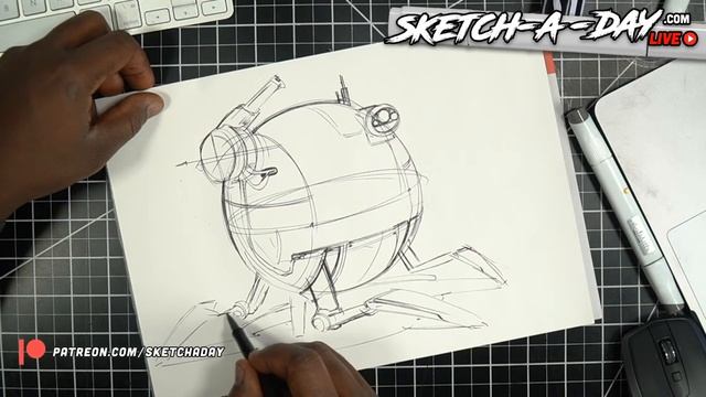 SCI FI SUNDAY - Industrial Design Sketching by Sketch A Day - LIVE смотреть онлайн