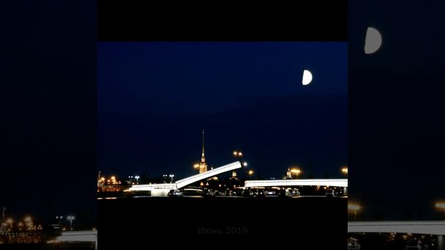 Белые лунные ночи Санкт-Петербурга, июнь 2019, слайд-шоу и timelapse смотреть онлайн