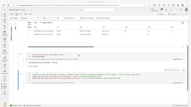 Microsoft Fabric for Power BI Users Tutorial 02 - Load data into a lakehouse using Python and Spark смотреть онлайн