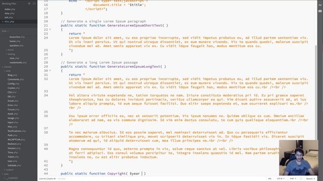 PHP Web Framework Day 67 - Custom Classes Part 2 & Copyright Generator смотреть онлайн