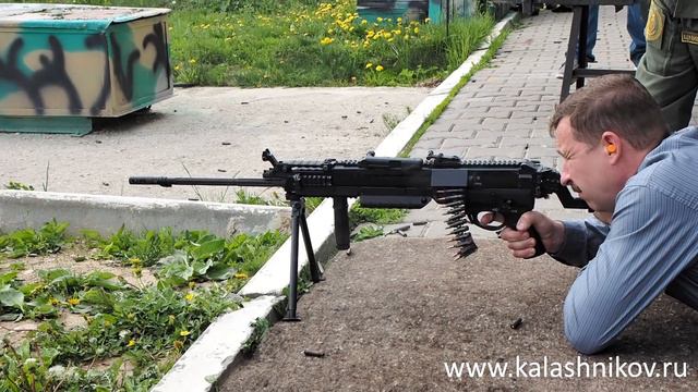Стрельба из пулемёта с комбинированным питанием КОРД 5,45 смотреть онлайн