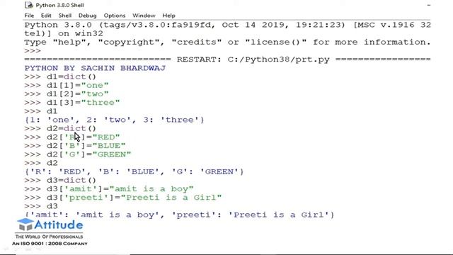 Accessing Elements In A Dictionary (Traversing Dictionary Using For Loop ) смотреть онлайн