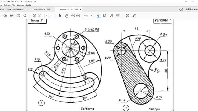 Ejercicios de autocad 6. смотреть онлайн
