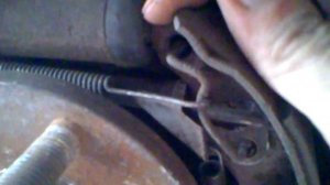 Автоподводка задних тормозных колодок авео