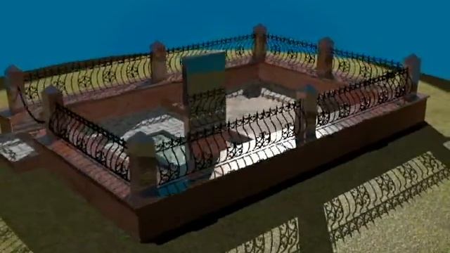 З D Памятник из гранита с анимацией смотреть онлайн