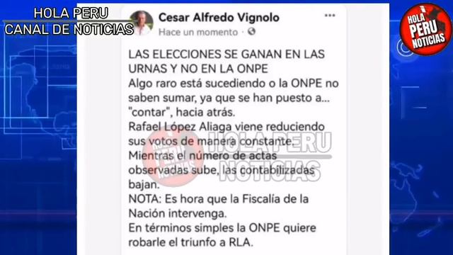 ESCÁNDALO! DESTAPAN ATENTADO DE ONPE A ALIAGA PA QUITARLE ALCALDIA TRAS FILTRAR Q ELIMINAN SUS VOTO смотреть онлайн