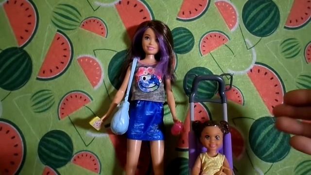 Обзор на Барби няню с ребёнком и аксессуарами Barbie Skipper Babysitters INC смотреть онлайн