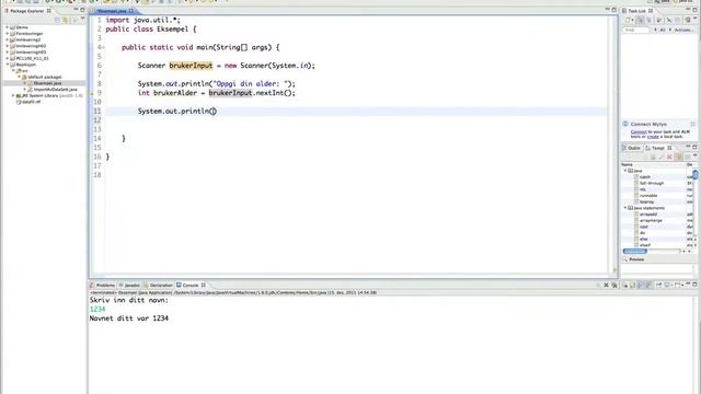 5 - Programmering i Java - Input fra bruker med scanner, og mer bruk av løkker смотреть онлайн