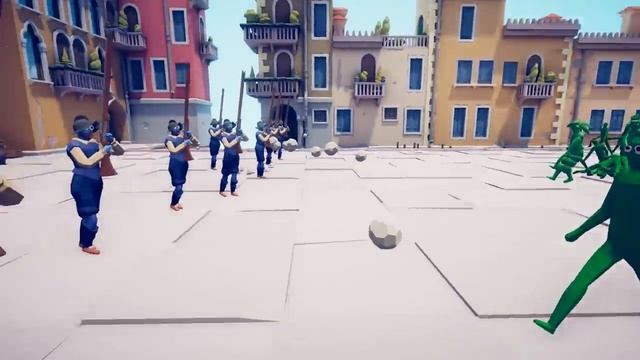 TABS Zombie Apocalypse vs Chainsaw Sword SPACE MARINES in Totally Accurate Battle Simulator MODS смотреть онлайн