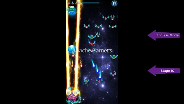 [New Booster] How To Play Galaxy Attack: Alien Shooter I Endless Mode I Stage 10 смотреть онлайн