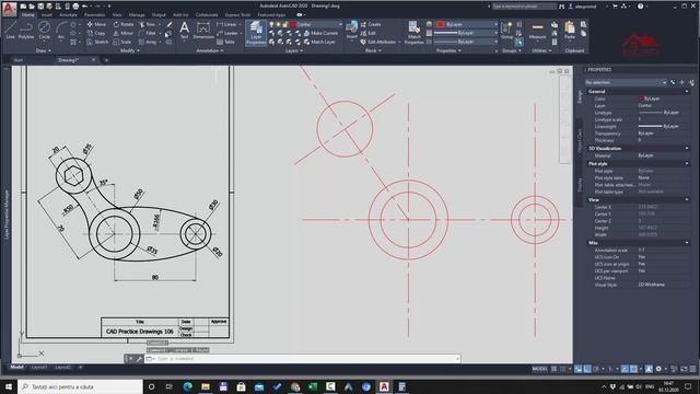 Desen Simplu in Autocad 2. Autocad Tutorial in Romana. Cursuri Autocad. #EliCad смотреть онлайн