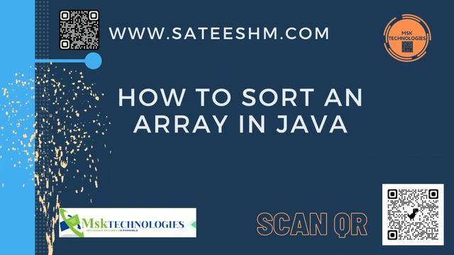 How to Sort an Array in Java смотреть онлайн