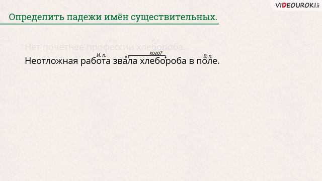 именительный родительный и винительный падежи одушвлённых имён сущ. смотреть онлайн