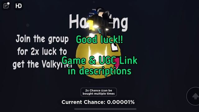 [FREE LIMITED UGC] How to get the HOLY VALKYRIE HELM in Hatch A Valkyrie (ROBLOX) смотреть онлайн