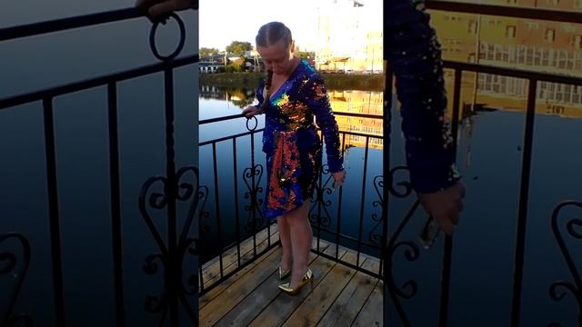 Платьеот gepur.com 32790 на выпускной с пайеткой смотреть онлайн