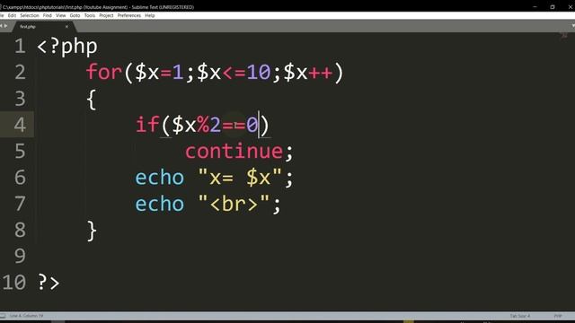 Php Sinhala By ChamiViews Part 20 - Exercise using continue смотреть онлайн