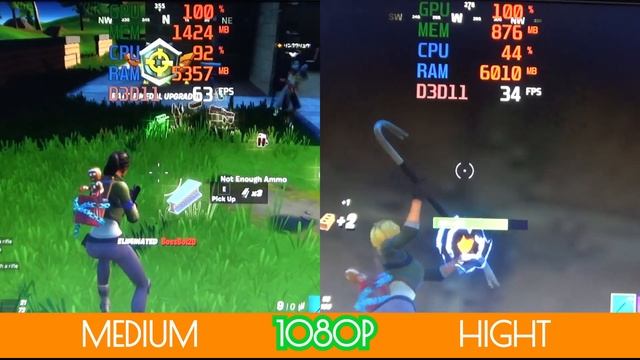 Fortnite Battle Royale AMD Ryzen 3 3200G With Radeon Vega 8 FPS Test смотреть онлайн