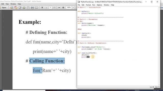 Python Function Default Parameter Part 3 смотреть онлайн