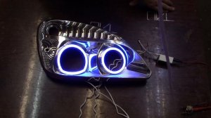 LED ангельские глазки RGB для ГАЗ ГАЗель в фары Бош