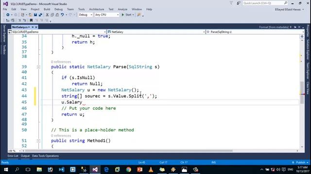 66- SQL CLR C Sharp User Defined Type смотреть онлайн