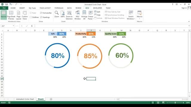 Animated Progress Circle Chart смотреть онлайн