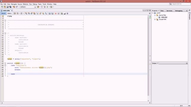 Kurs PHP - Lekcja 16: Instrukcja wyboru switch смотреть онлайн