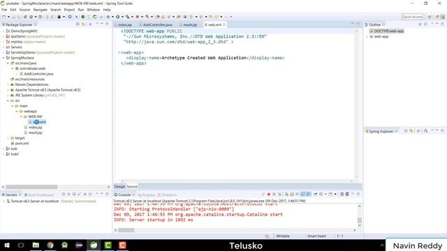 Spring MVC Example using Java Based Configuration смотреть онлайн