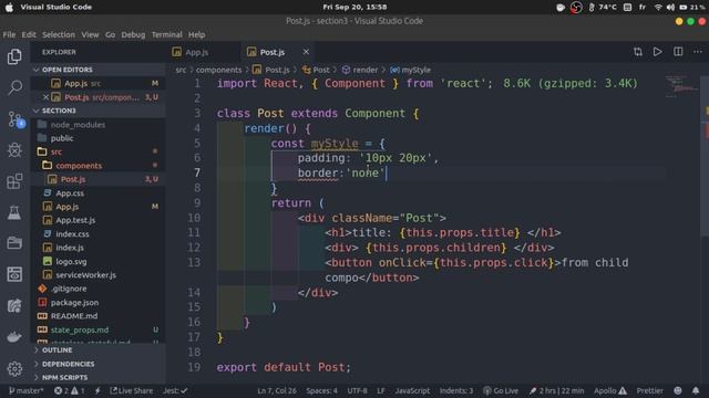 #25 - تنسيق مكونات الـ react (الطريقة الثانية) | inline styles смотреть онлайн