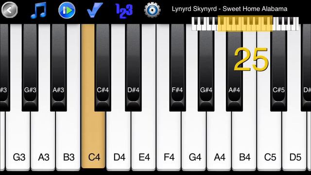 Lynyrd Skynyrd - Sweet Home Alabama - How to Play Piano Melody смотреть онлайн