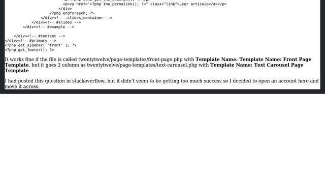 Wordpress: Is the front-page.php template reserved in wordpress twenty twelve theme? смотреть онлайн