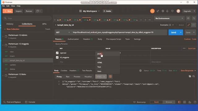 Crud JSON mysql dengan PHP pertemuan 13 смотреть онлайн