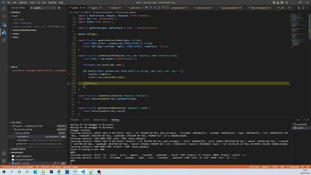 38# Authentication with JWT (Angular & Node.js & Express.js & MySQL) смотреть онлайн