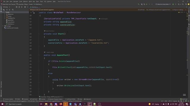 Unity writing to text files - Unity Quickies смотреть онлайн
