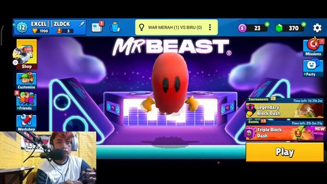 ?WAR SKIN mabar Stumble guys map Block Dash only || stumble guys indonesia смотреть онлайн