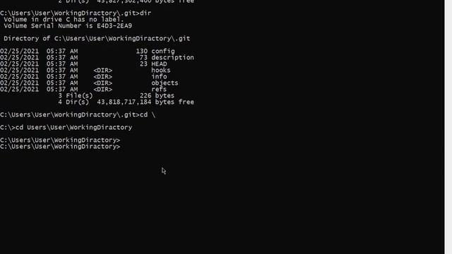 פקודות git init & git commit смотреть онлайн