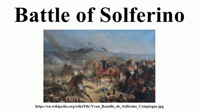 Battle of Solferino смотреть онлайн