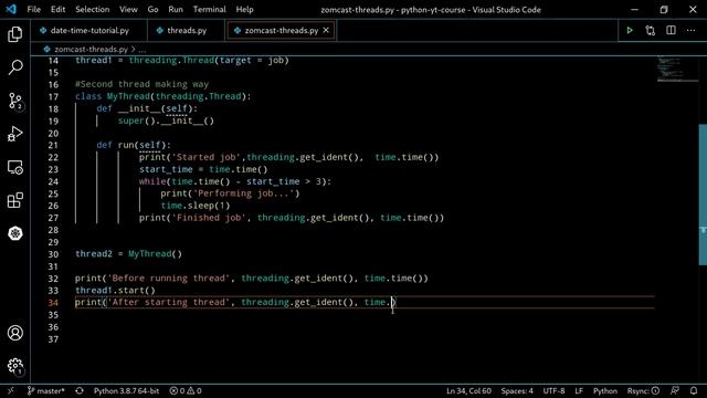 Python Tutorial - Threading (zomcast 30) смотреть онлайн
