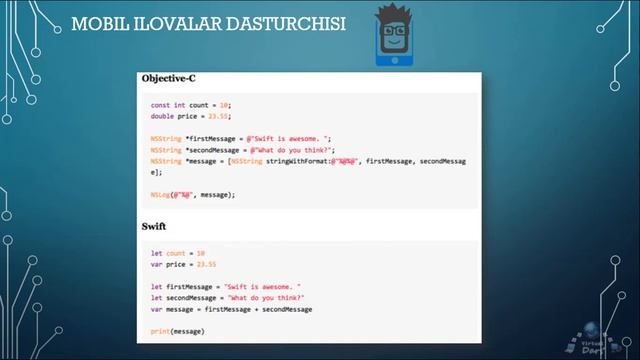 Ajoyib Dasturlash! Mobil Ilovalar Dasturchisi.