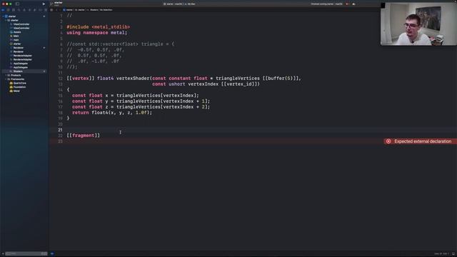 3D Game Engine in C++ and Apple Metal from scratch - part 3: render a triangle смотреть онлайн