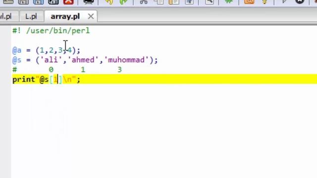 درس 3 Array في perl смотреть онлайн