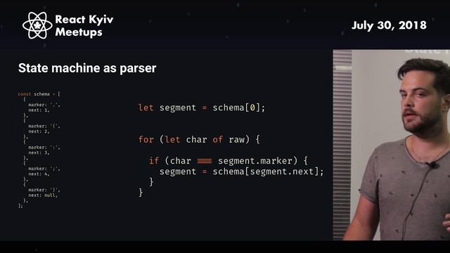 Valerii Sorokobatko: Parsing Strings – React Kyiv July смотреть онлайн