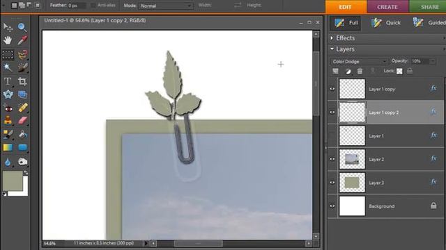 Digital Scrapbooking Paperclip Tutorial смотреть онлайн