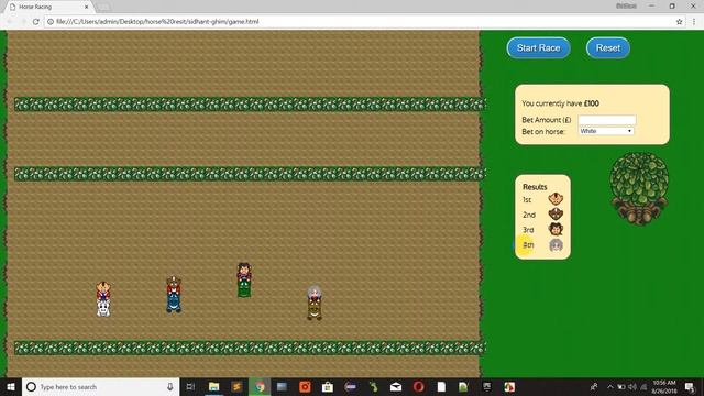 horse racing game in java script смотреть онлайн