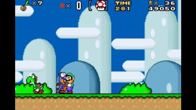 Playthrough - Super Mario Advance 2: SMW (Color Restoration) - World 1 Part 1 (Part 1) смотреть онлайн