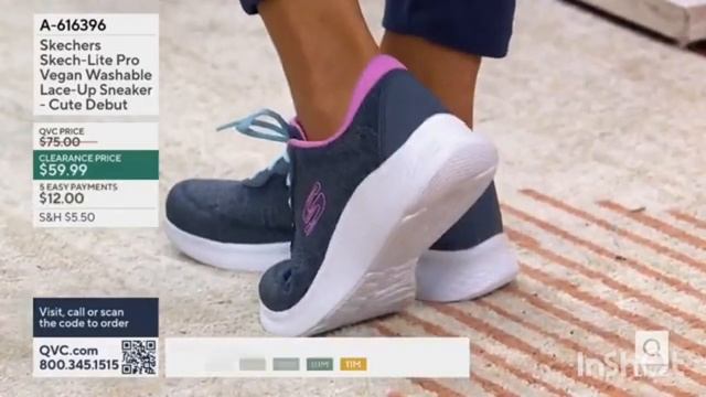 Skechers Skech-Lite Pro Vegan Washable Lace-Up Sneakers - Cute Debut in Aqua/Lavender earlier today смотреть онлайн