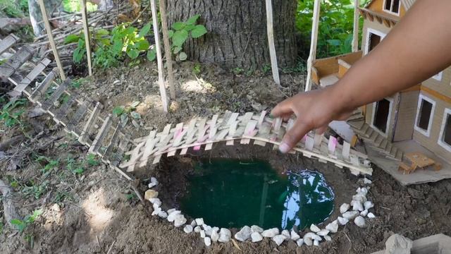 Build a Tree House For Rescued Kittens And swimming Pool Miniature Cat House смотреть онлайн