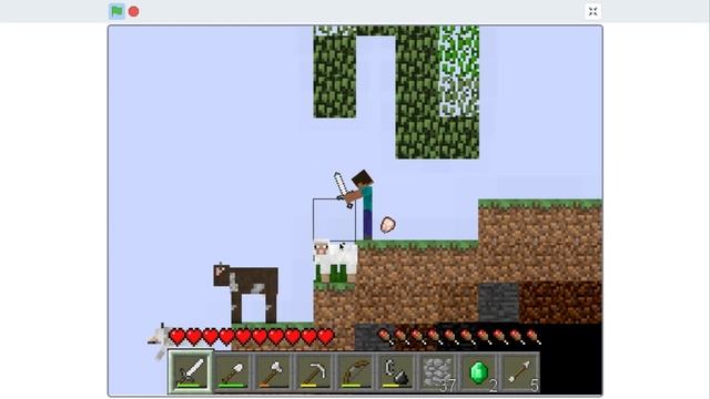 Paper Minecraft V11 3 Minecraft 2D On Scratch 1