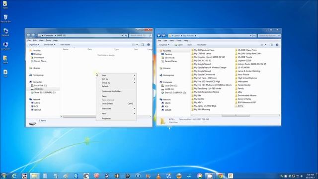 How To Copy/Transfer/Pictures/Files From Windows 7 PC to USB Flash Drive смотреть онлайн