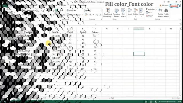 Font setting | Visual effects in excel смотреть онлайн